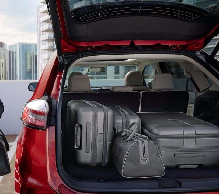Red Vehicle Rear Trunk Open
