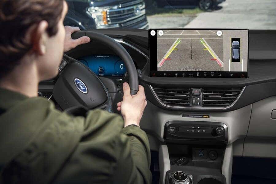 Person driving Ford Escape
